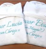 Wafelstof Badjas met Sjaalkraag